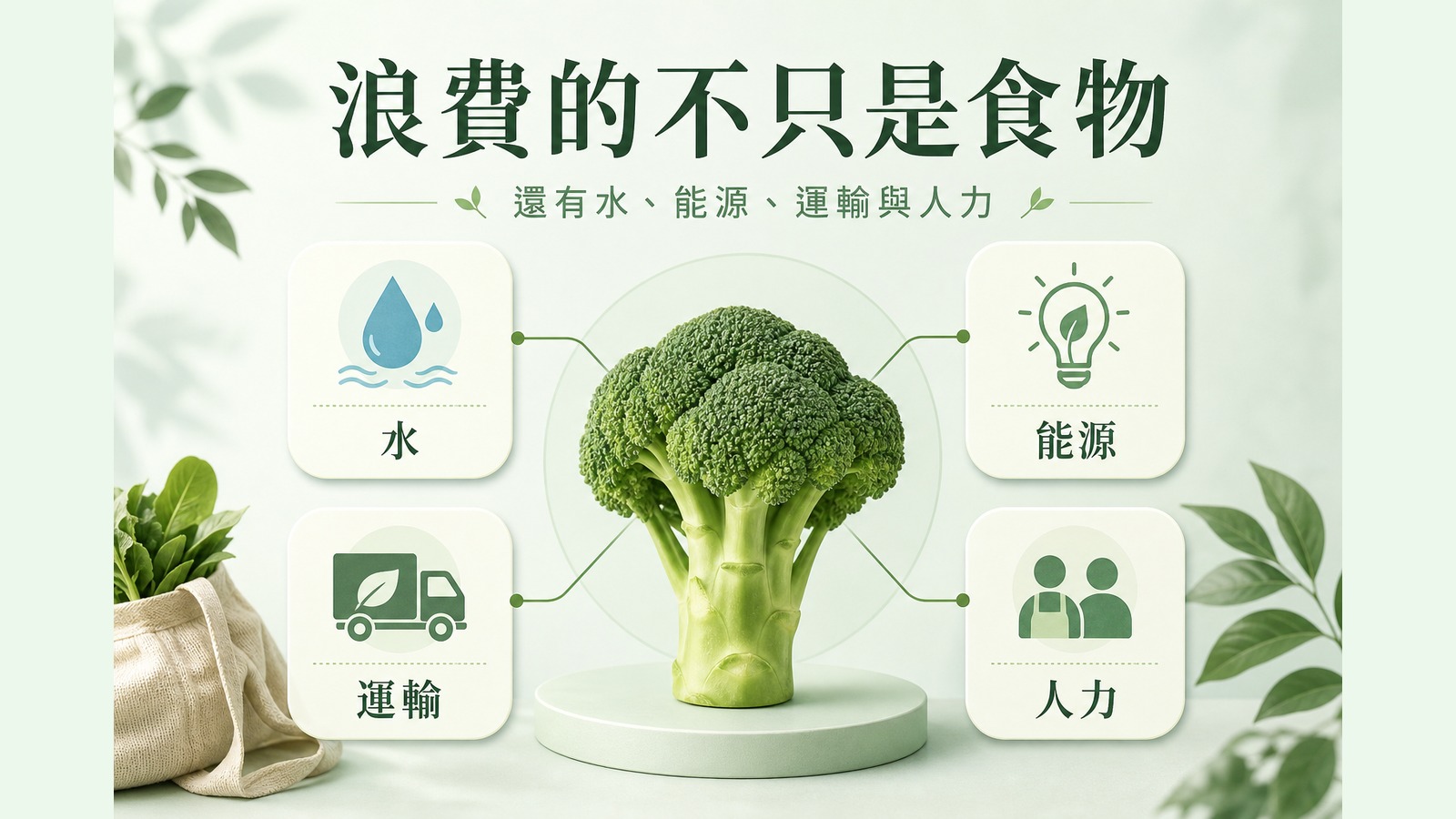 食物浪費不只是浪費食物：背後還有水、電、運輸和人力