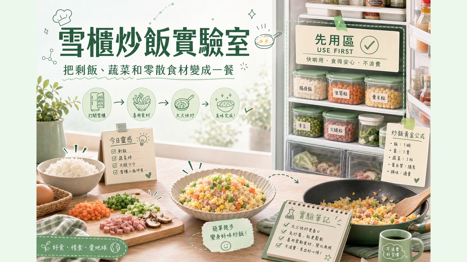 雪櫃炒飯實驗室：用剩食炒出有趣配搭，減少食物浪費